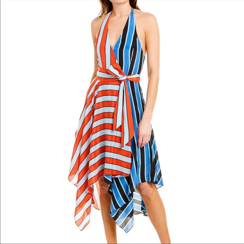 Alice And Olivia Pinstripe Cherry Combo